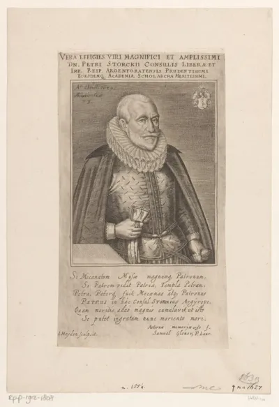 Portret van Peter Storck op 73-jarige leeftijd