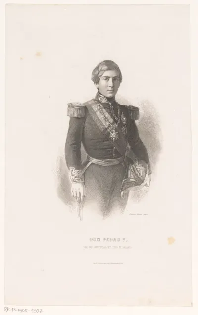 Portret van Peter V, koning van Portugal