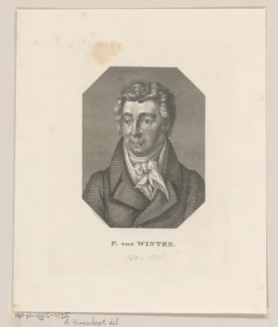 Portret van Peter von Winter
