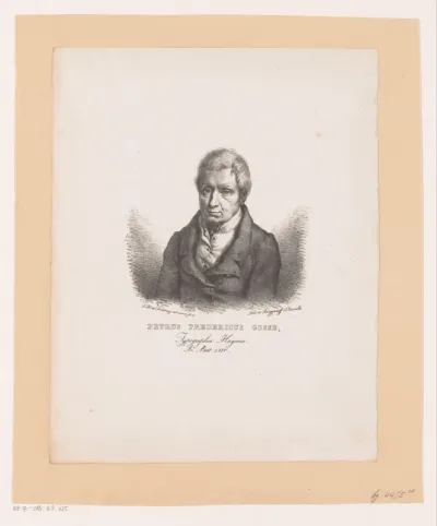 Portret van Petrus Fredericus Gosse