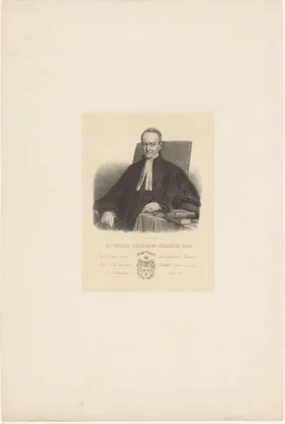 Portret van Petrus Gerardus Johannes Hoog