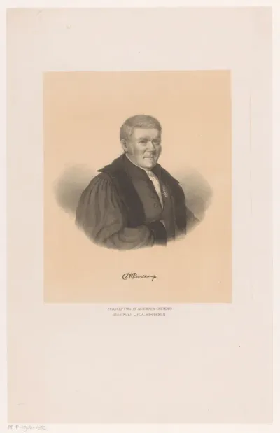 Portret van Petrus Hofman Peerlkamp