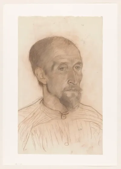 Portret van Petrus Koninks, naar rechts