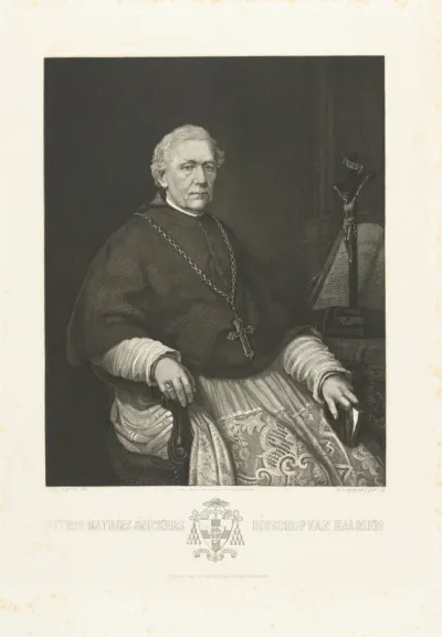 Portret van Petrus Mathias Snickers, bisschop van Haarlem
