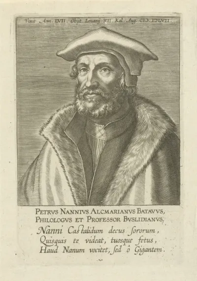 Portret van Petrus Nannius