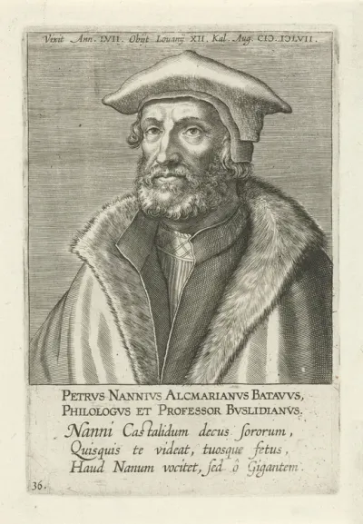 Portret van Petrus Nannius