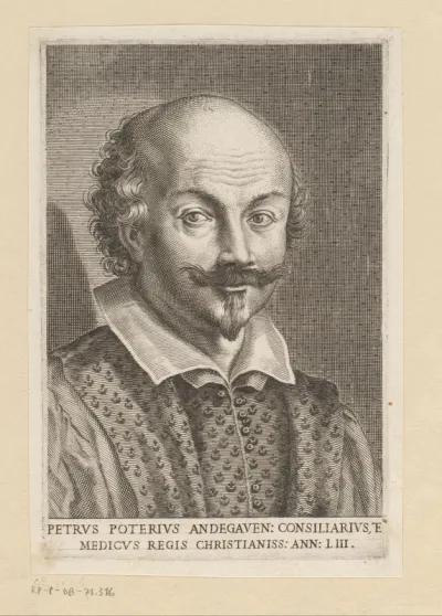 Portret van Petrus Poterius Andegaven op 53-jarige leeftijd