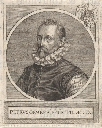 Portret van Petrus van Opmeer, op 60-jarige leeftijd