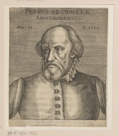Portret van Petrus van Opmeer op 69-jarige leeftijd