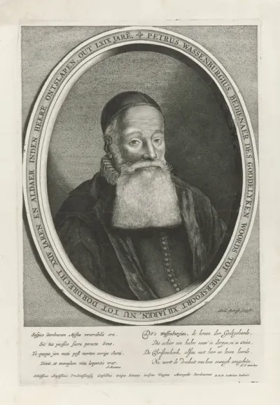 Portret van Petrus Wassenburgh op 69-jarige leeftijd
