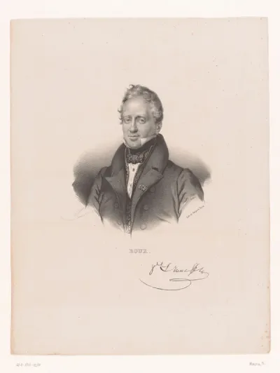Portret van Philibert Joseph Roux