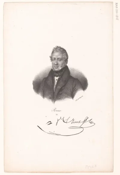 Portret van Philibert Joseph Roux