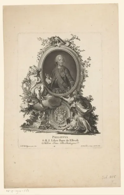 Portret van Philip Andreas von Ellrodt