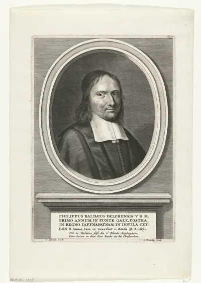Portret van Philip Baldaeus