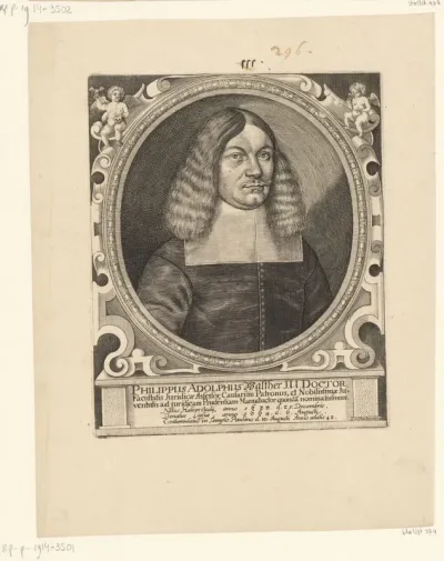 Portret van Philipp Adolph Walther