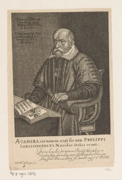 Portret van Philipp Camerarius