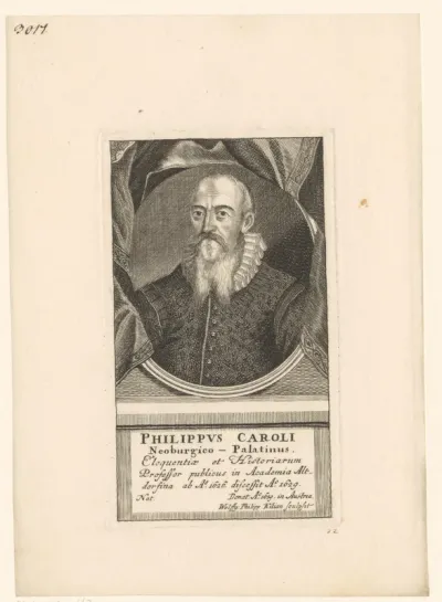 Portret van Philipp Caroli