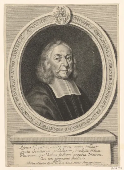 Portret van Philipp Christian Lersner