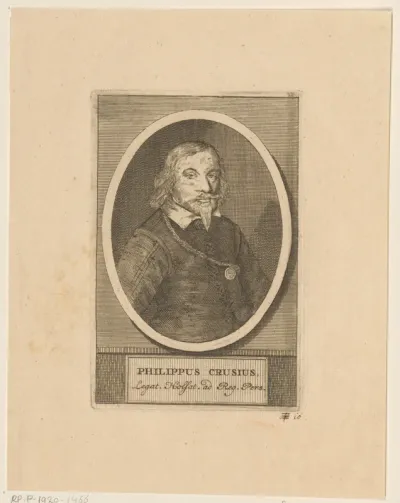 Portret van Philipp Crusius