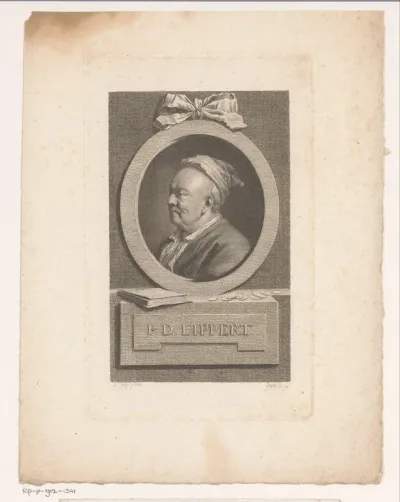 Portret van Philipp Daniel Lippert