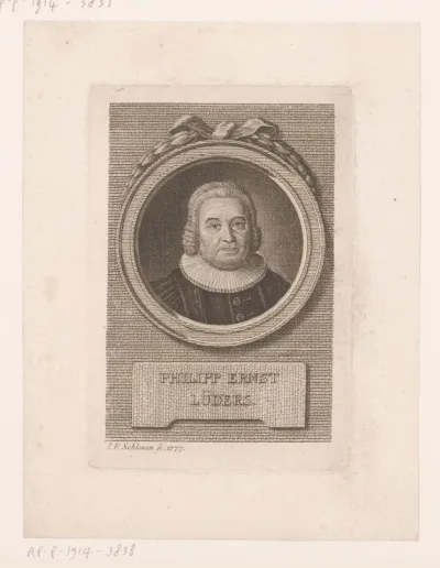 Portret van Philipp Ernst Lüders