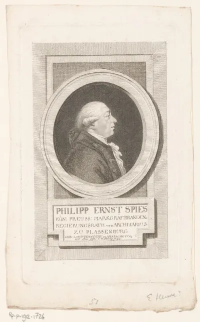 Portret van Philipp Ernst Spiess