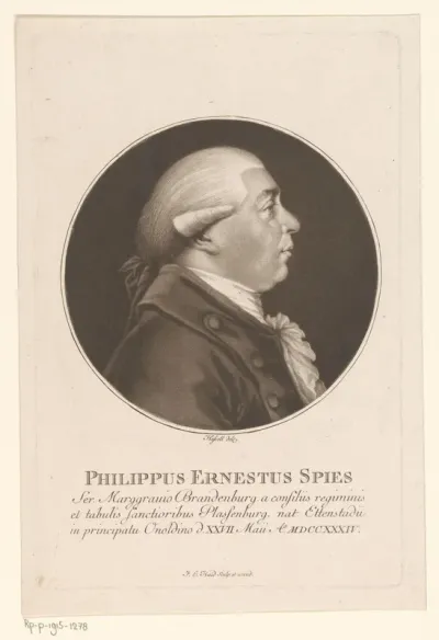 Portret van Philipp Ernst Spiess