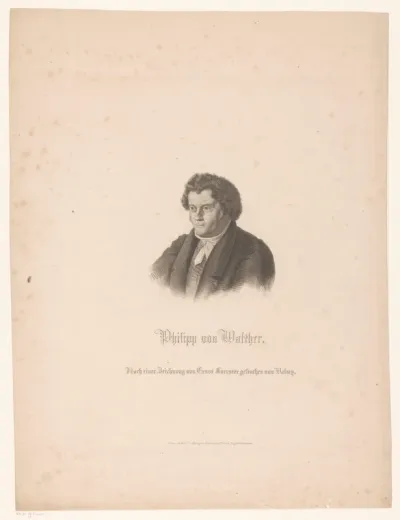 Portret van Philipp Franz von Walther