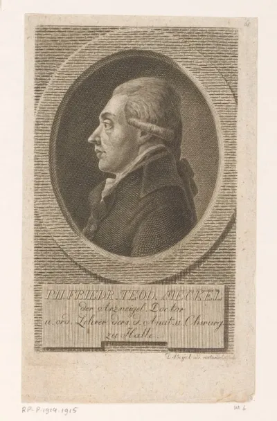 Portret van Philipp Friedrich Theodor Meckel