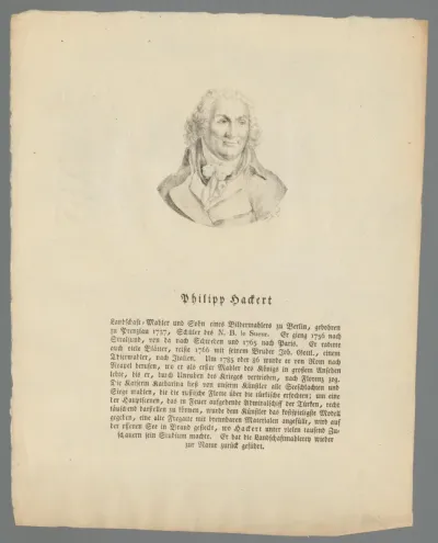 Portret van Philipp Hackert