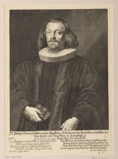 Portret van Philipp Heinrich Weber op 38-jarige leeftijd