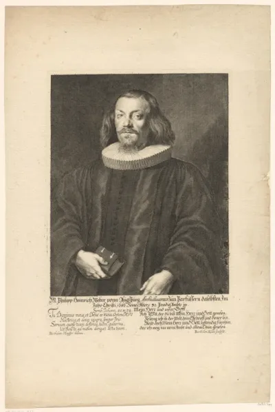 Portret van Philipp Heinrich Weber op 38-jarige leeftijd