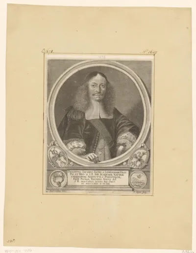 Portret van Philipp Jacob Sachs von Löwenheim