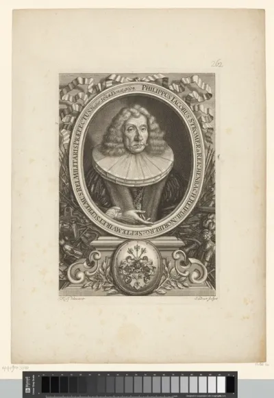 Portret van Philipp Jacob Stromer von Reichenbach