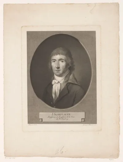 Portret van Philipp Jakob Scheffauer