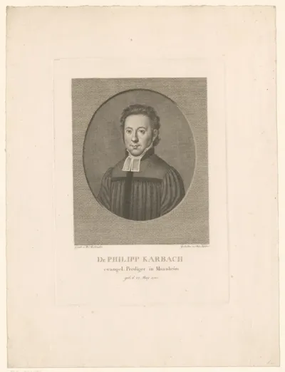 Portret van Philipp Karbach
