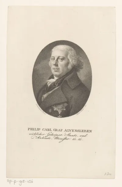 Portret van Philipp Karl Graf von Alvensleben-Hundisburg
