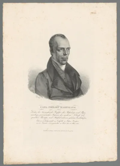Portret van Philipp Karl Hartmann