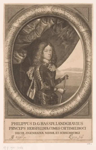 Portret van Philipp, Landgraf Hessen-Kassel