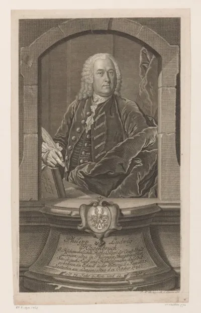 Portret van Philipp Ludwig Hagenbruch