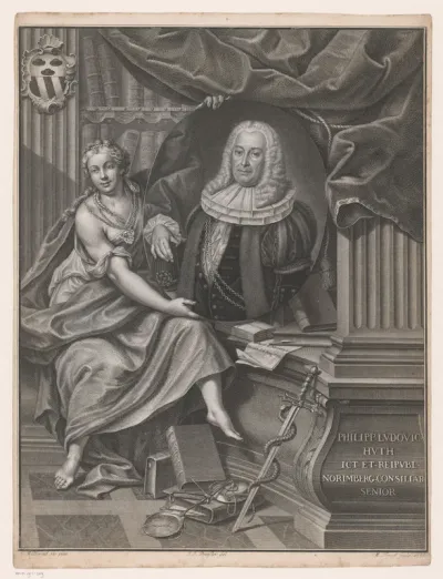 Portret van Philipp Ludwig Huth
