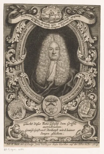 Portret van Philipp Ludwig Prost von Wendhausen