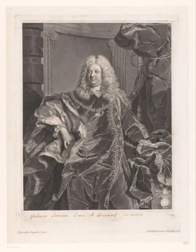 Portret van Philipp Ludwig Wenzel von Sinzendorf