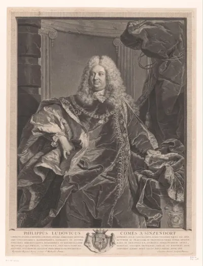 Portret van Philipp Ludwig Wenzel von Sinzendorf