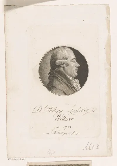 Portret van Philipp Ludwig Wittwner