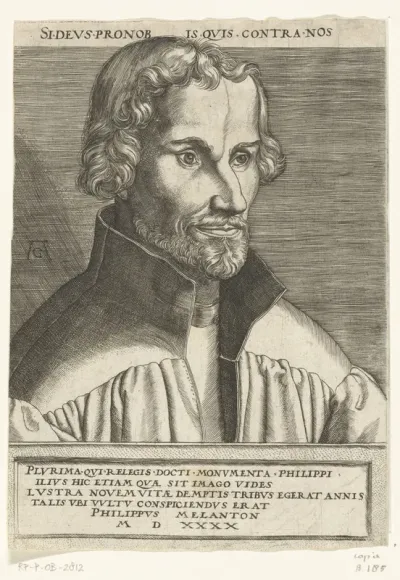 Portret van Philipp Melanchthon