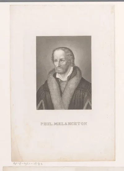 Portret van Philipp Melanchthon