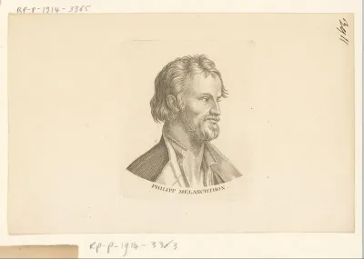 Portret van Philipp Melanchthon