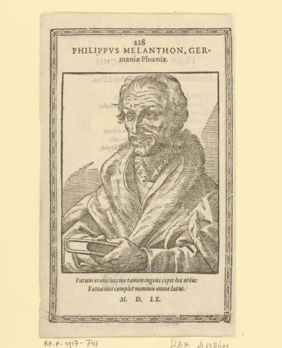 Portret van Philipp Melanchthon