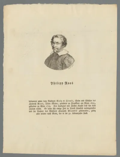 Portret van Philipp Peter Roos